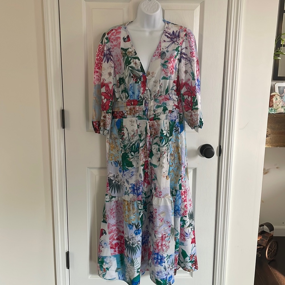 Spring floral dress
